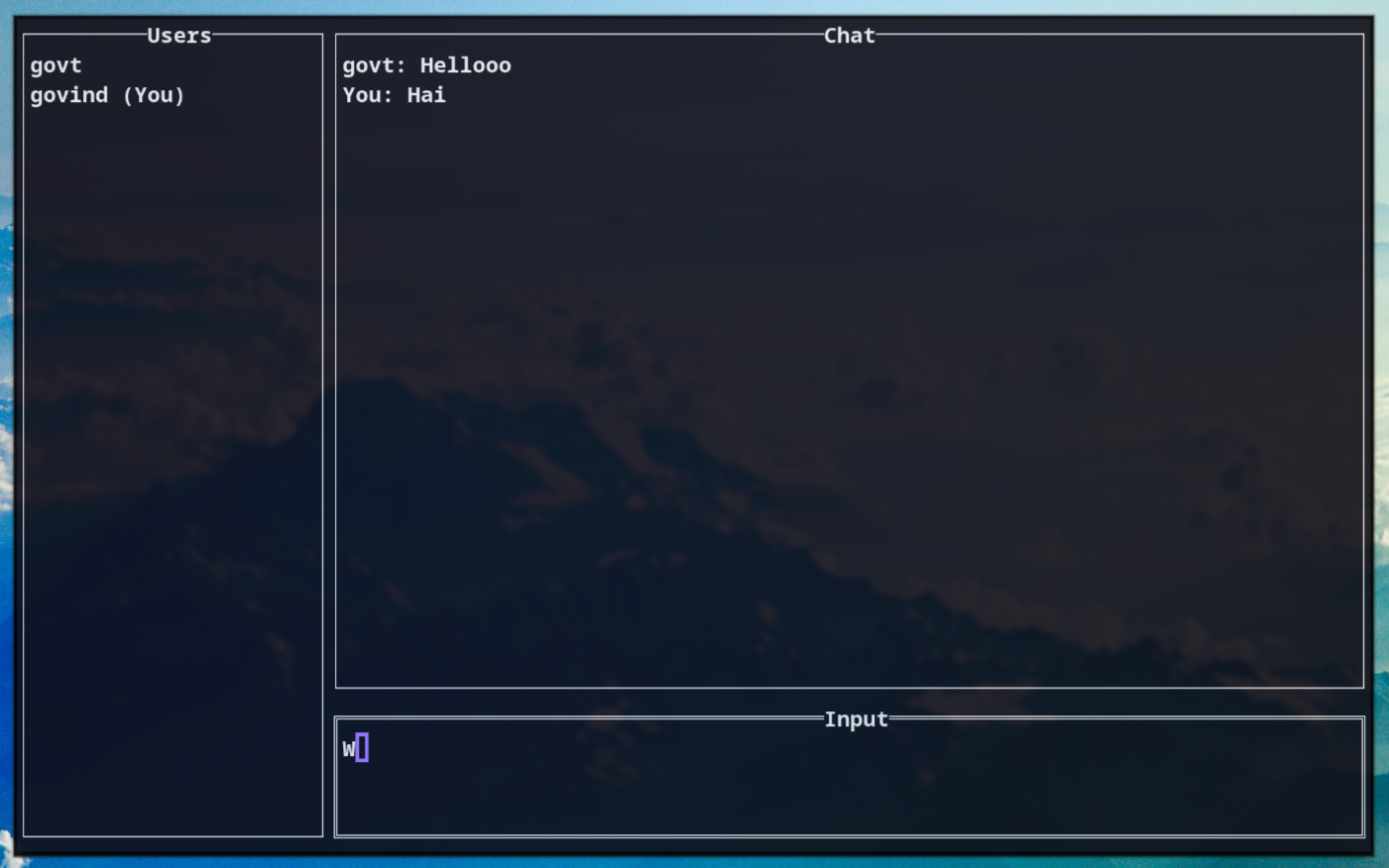 Client screenshot